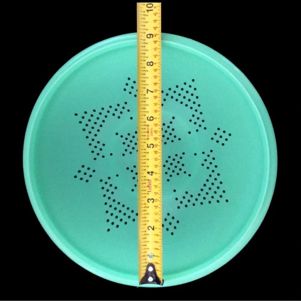 TUPPERWARE VTG Green Colander & strainer lid